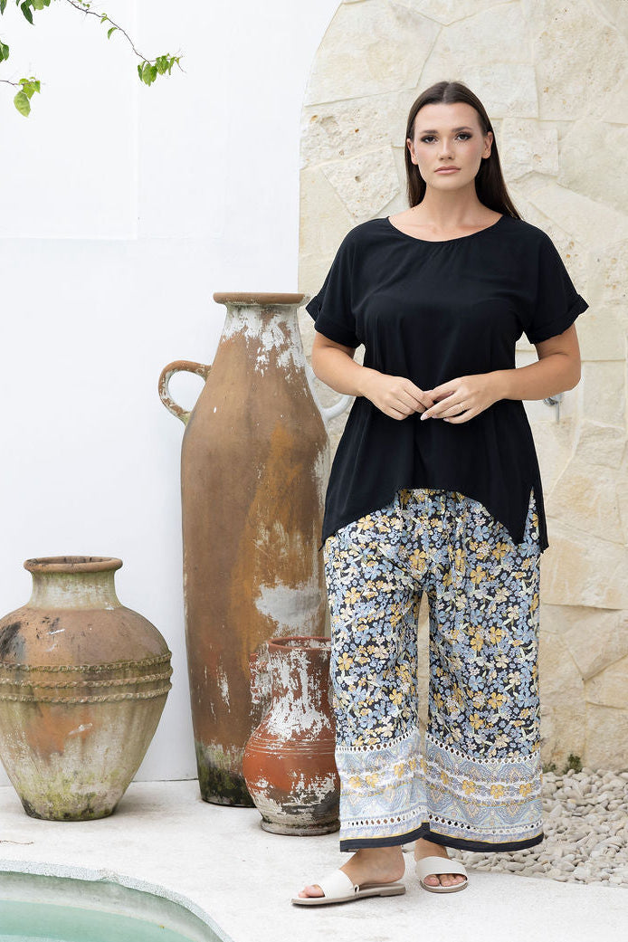 Malibu Pant - Bluebell Floral