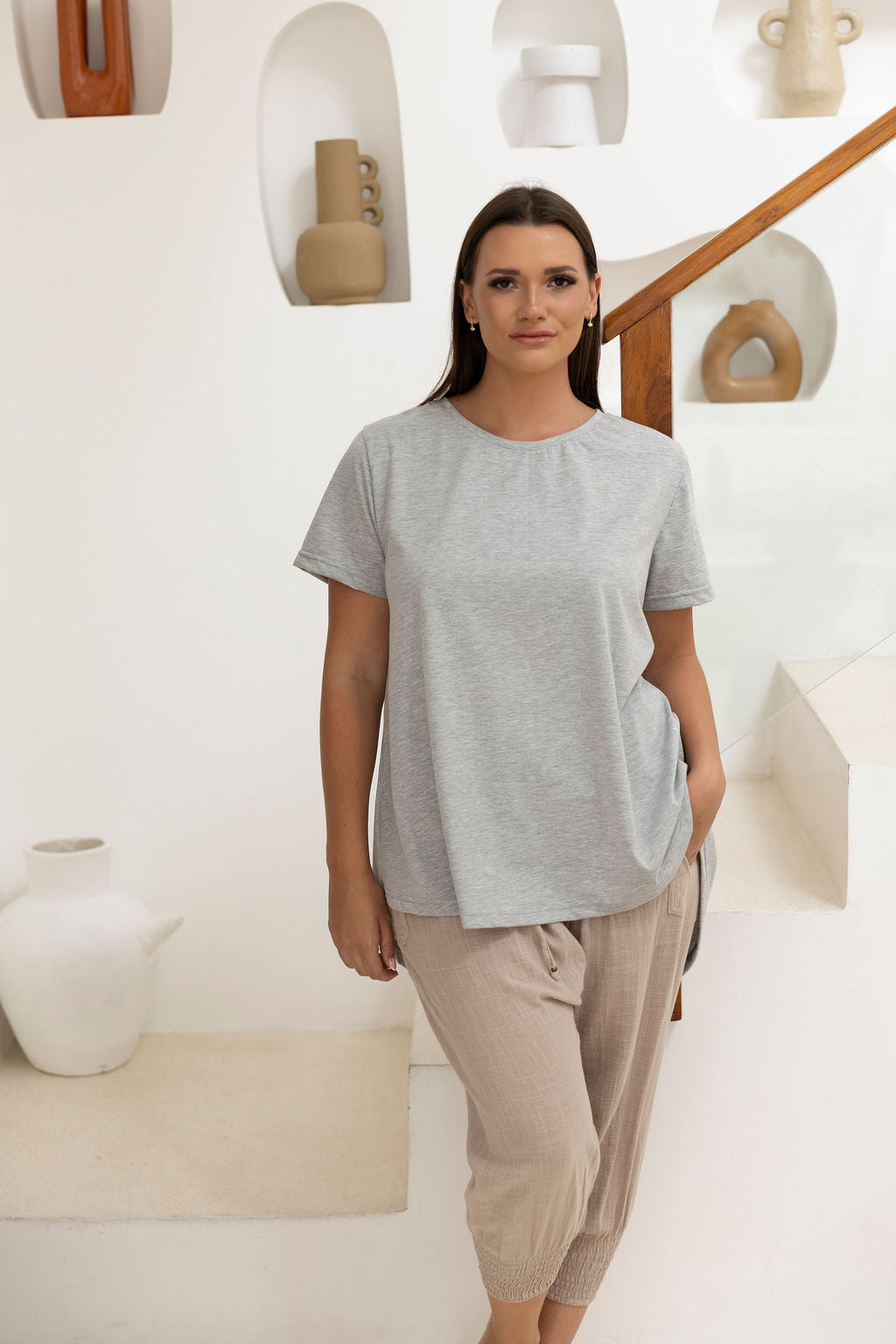 Monaco Top - Always - Grey Marle
