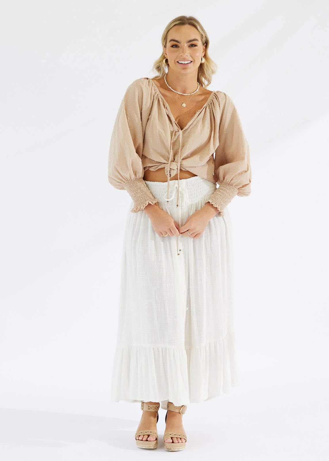 Eden Blouse Kahlua - Salt + Soda