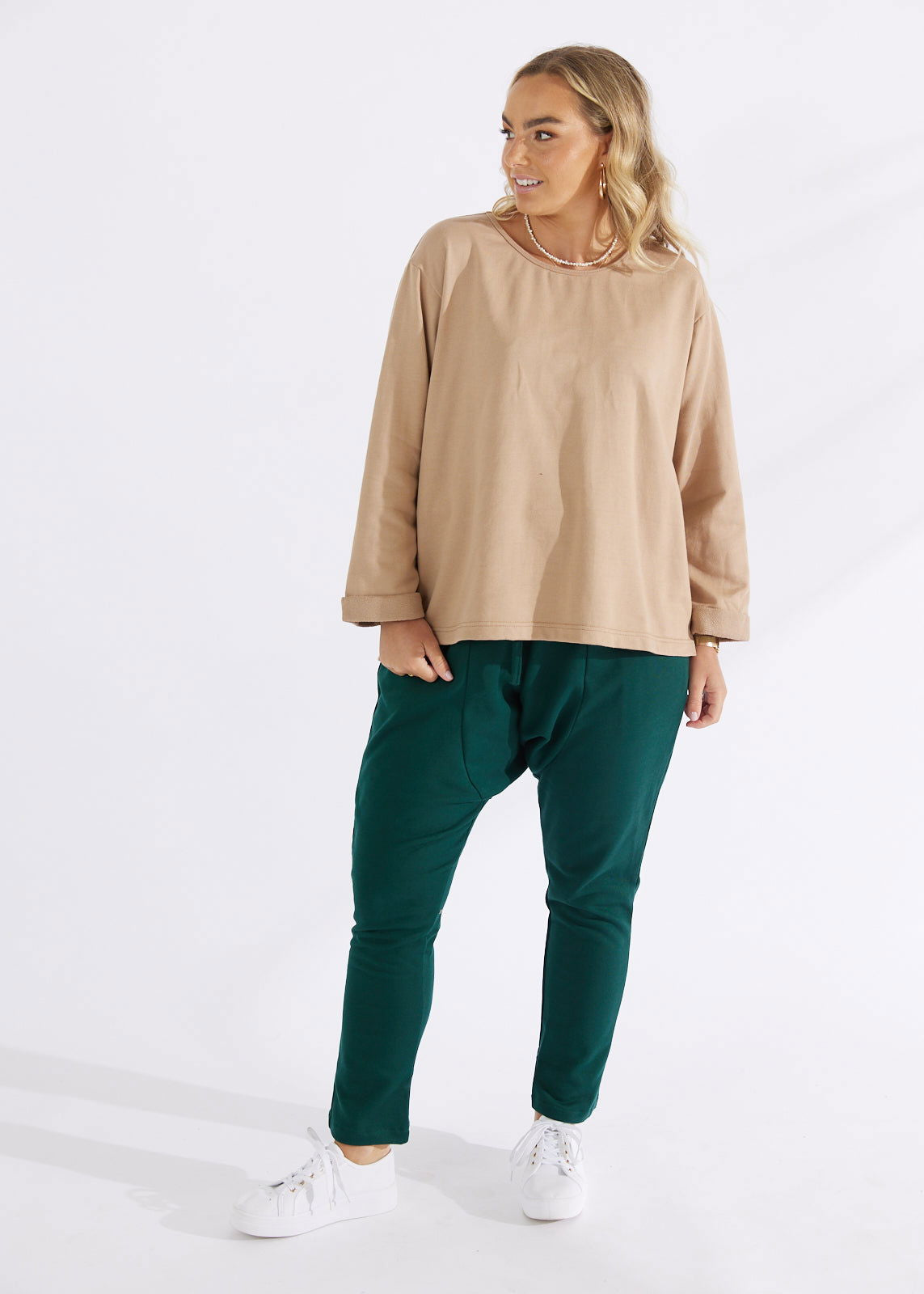 Fumolo Sweat Top Pecan - Salt + Soda