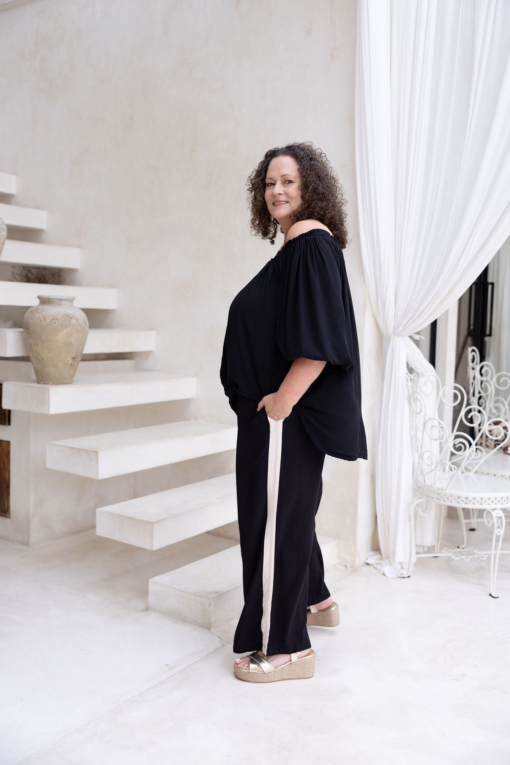 Perfect Tuxedo Pant - Always - Black/Stone