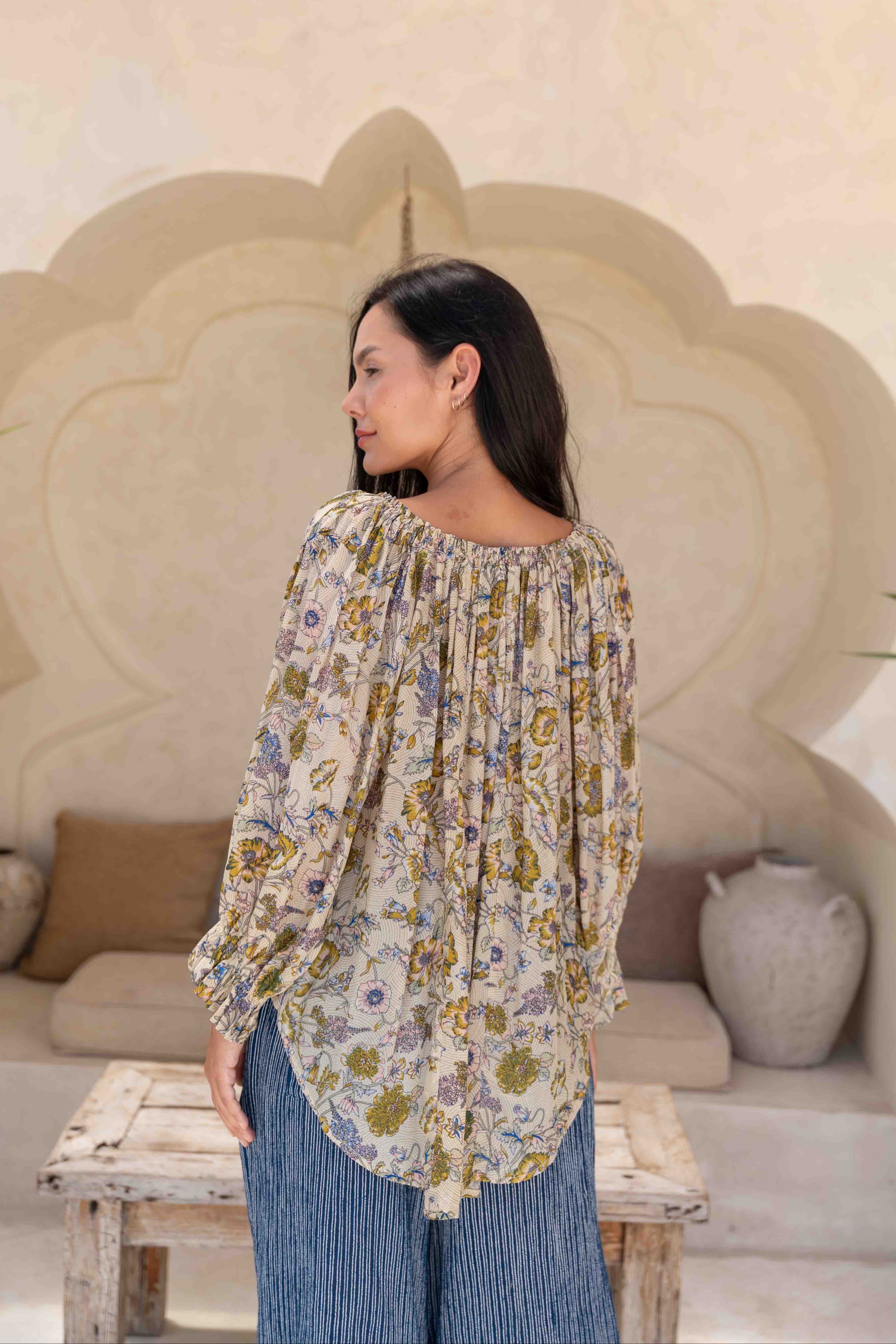 Ouvea Blouse - Meadow Floral