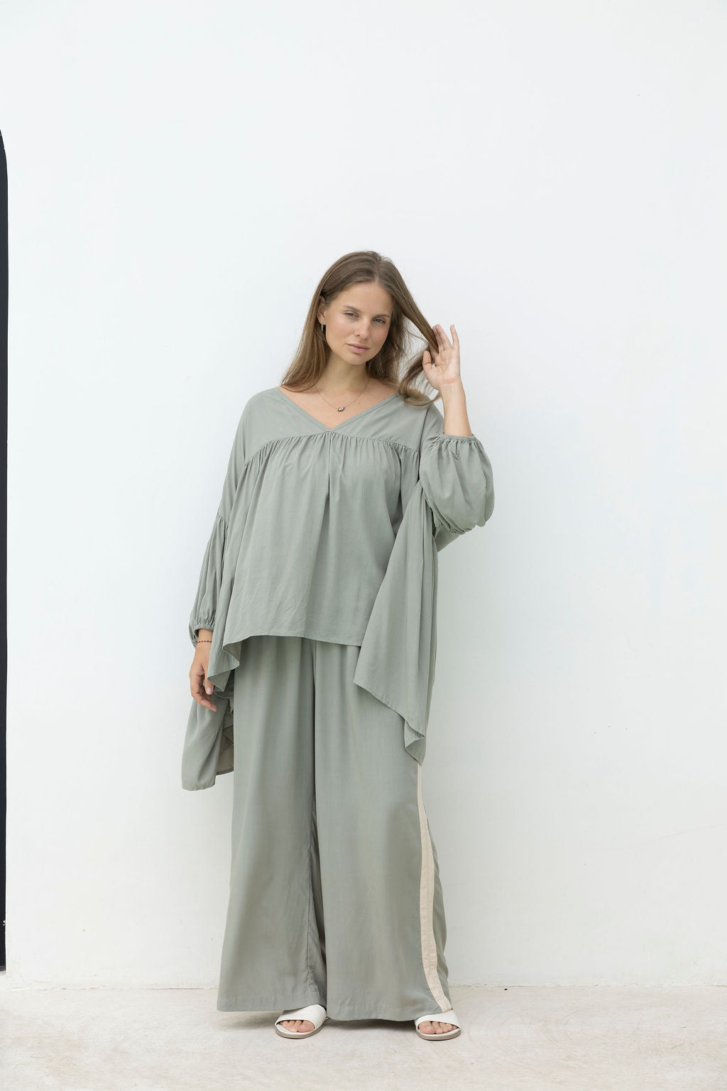 Perfect Tuxedo Pant - Always - Sage/Stone