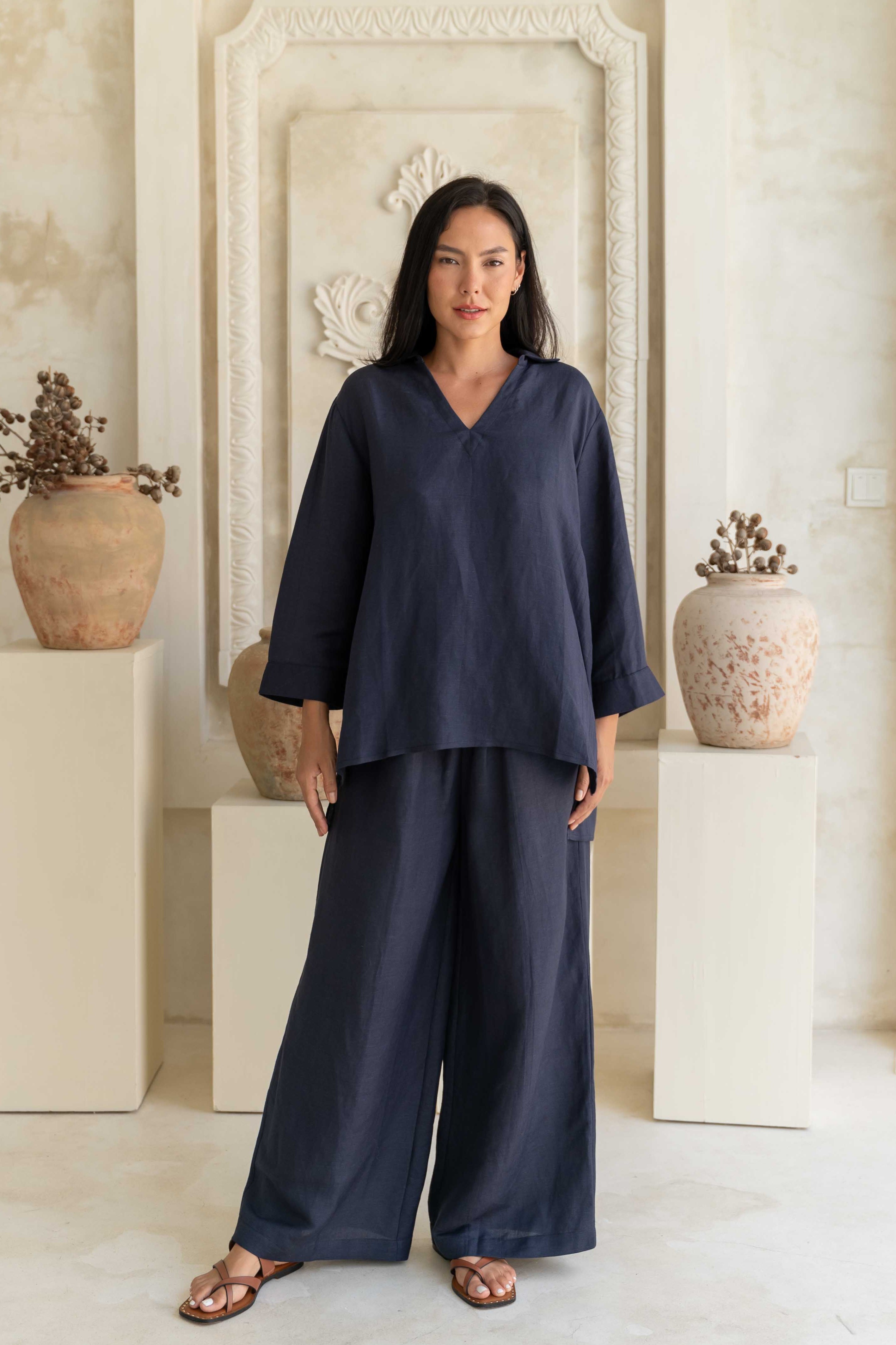 Sienna Shirt - Navy