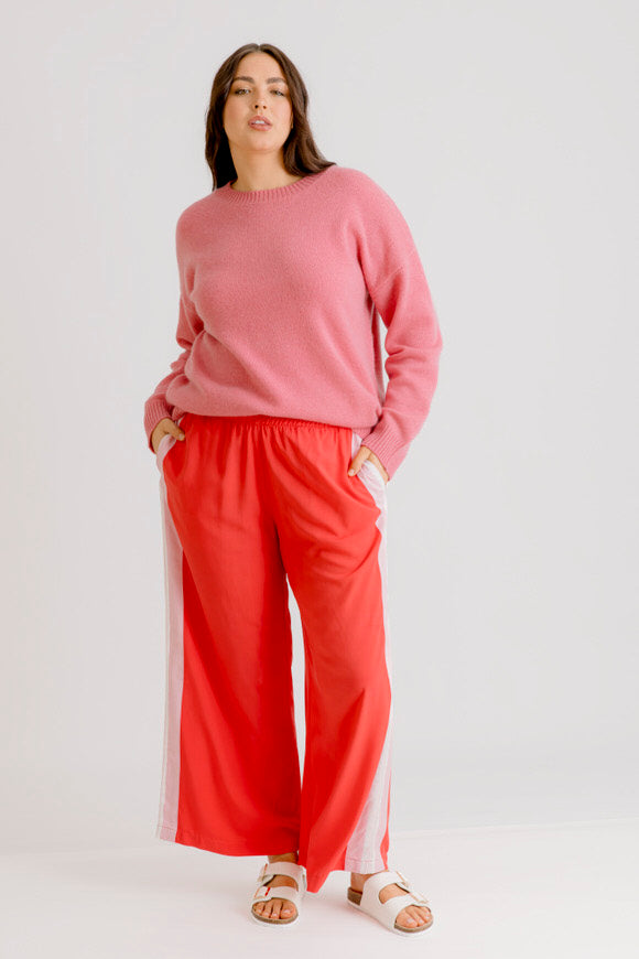 Luxe 100% Cashmere Sweater - Sorbet Pink - Salt + Soda