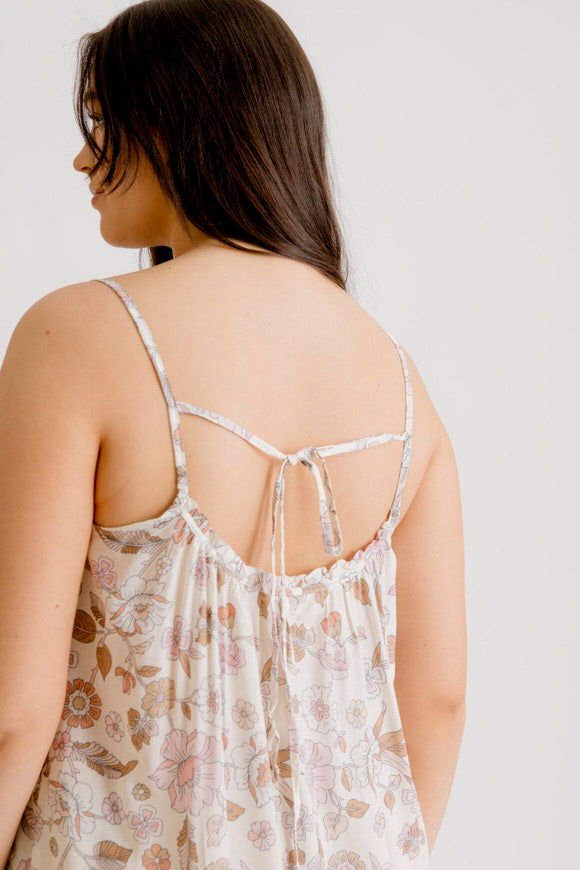 Avalon Printed Dress - Blush - Salt + Soda