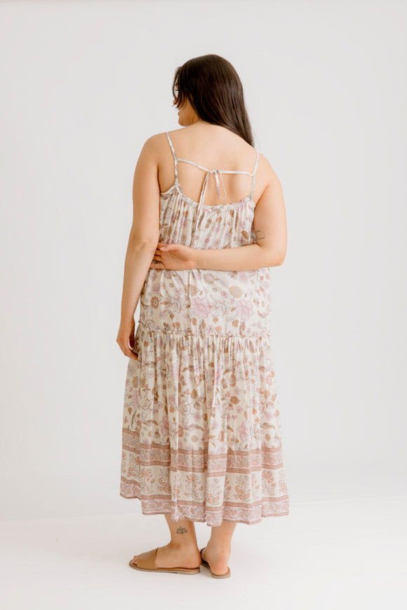 Avalon Printed Dress - Blush - Salt + Soda