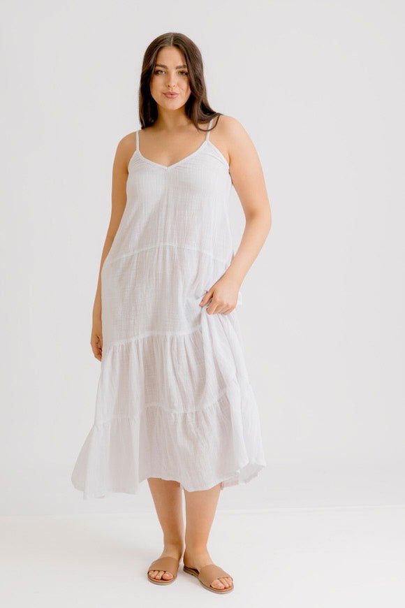 Clara Dress - White - Salt + Soda