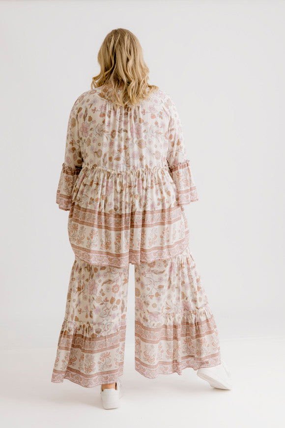 Clover Print Pant - Blush - Salt + Soda