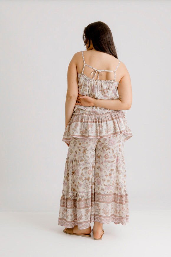 Clover Print Pant - Blush - Salt + Soda