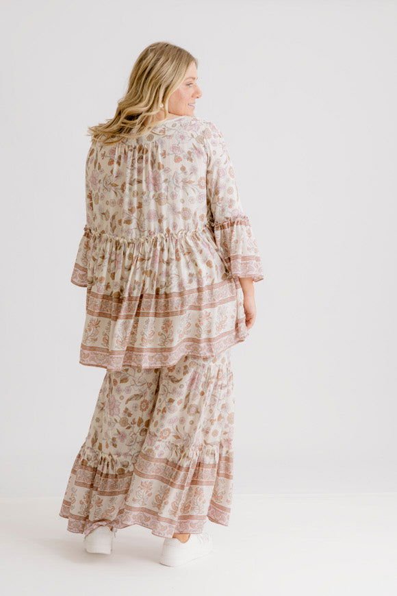 Clover Print Pant - Blush - Salt + Soda