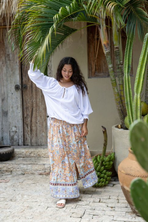 Eden Blouse - White - Salt + Soda