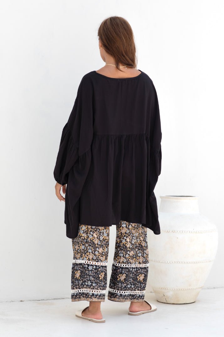 Florence Top - Black - Salt + Soda