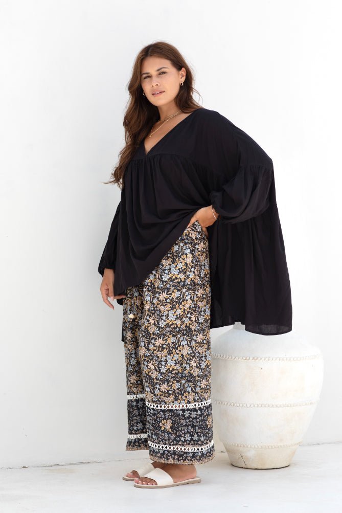 Florence Top - Black - Salt + Soda