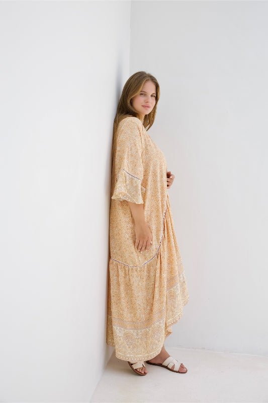 Hilo Dress - Mango Daisy Print - Salt + Soda