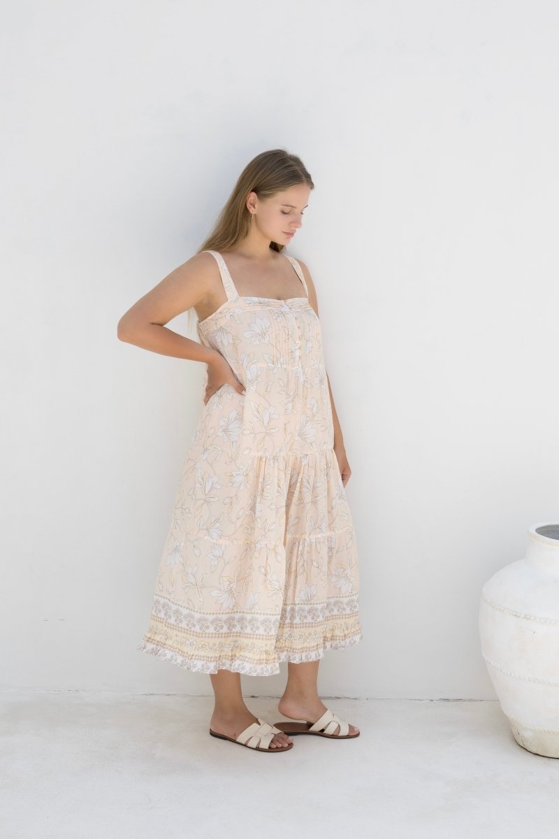 Ivy Dress - Peachy Print - Salt + Soda