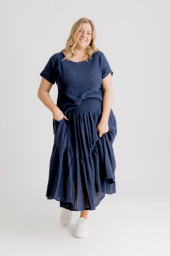 Sonny Skirt - Navy - Salt + Soda