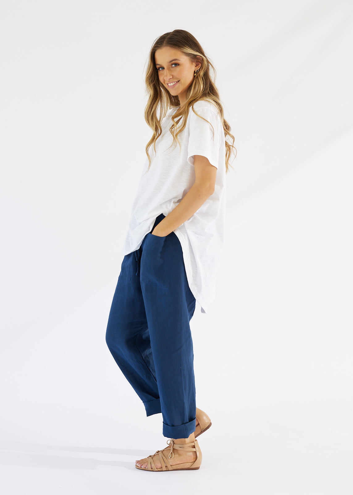 Portsea Pant Navy - Salt + Soda