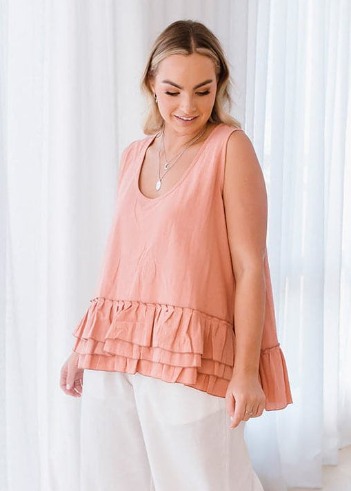 Lauris Frill Top Rouge - Salt + Soda