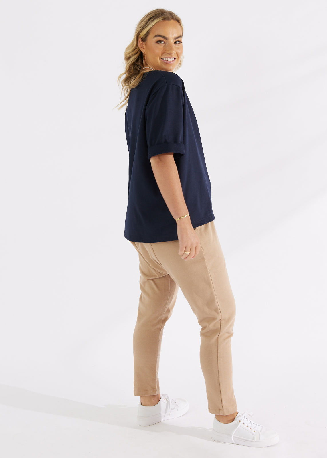 Anja Sweat Top Navy - Salt + Soda