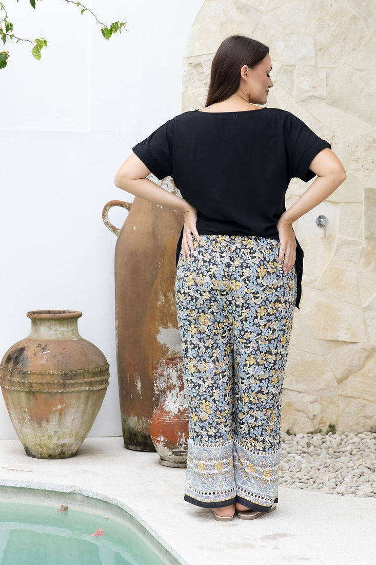 Malibu Pant - Bluebell Floral