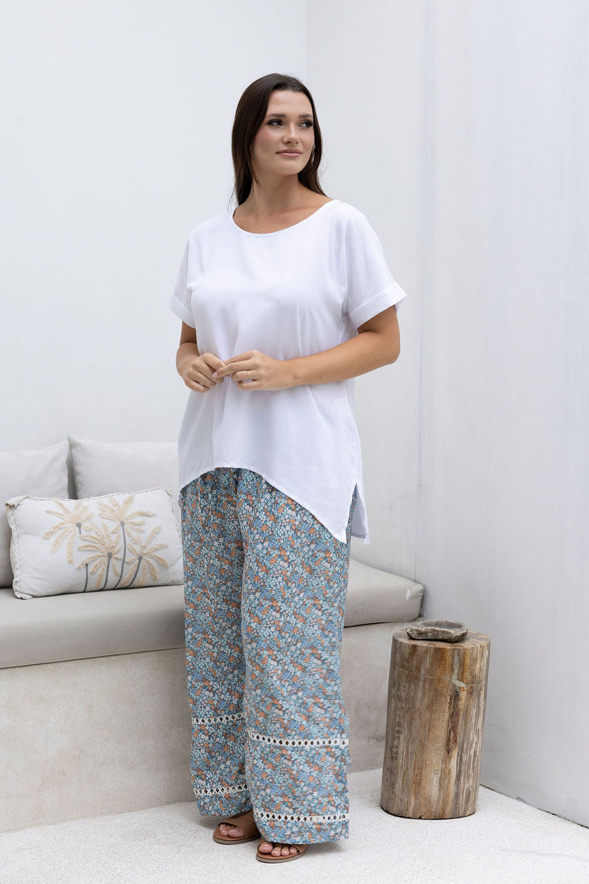 Malibu Pant - Chamomile Floral