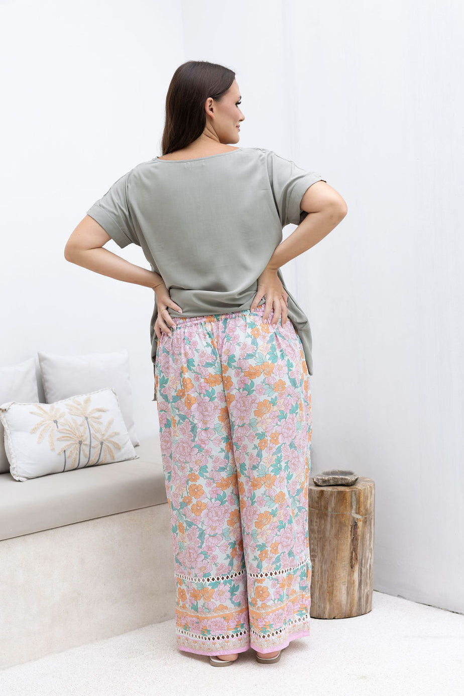 Malibu Pant - Peony Floral