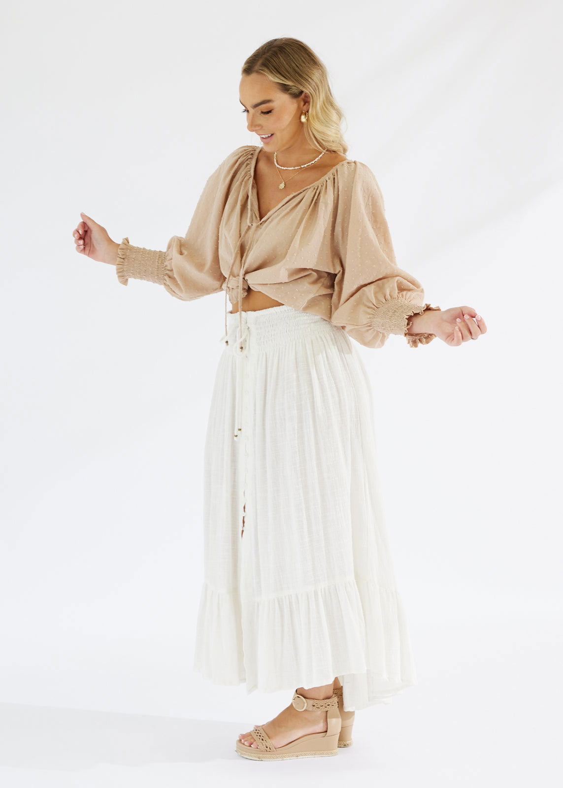 Eden Blouse Kahlua - Salt + Soda