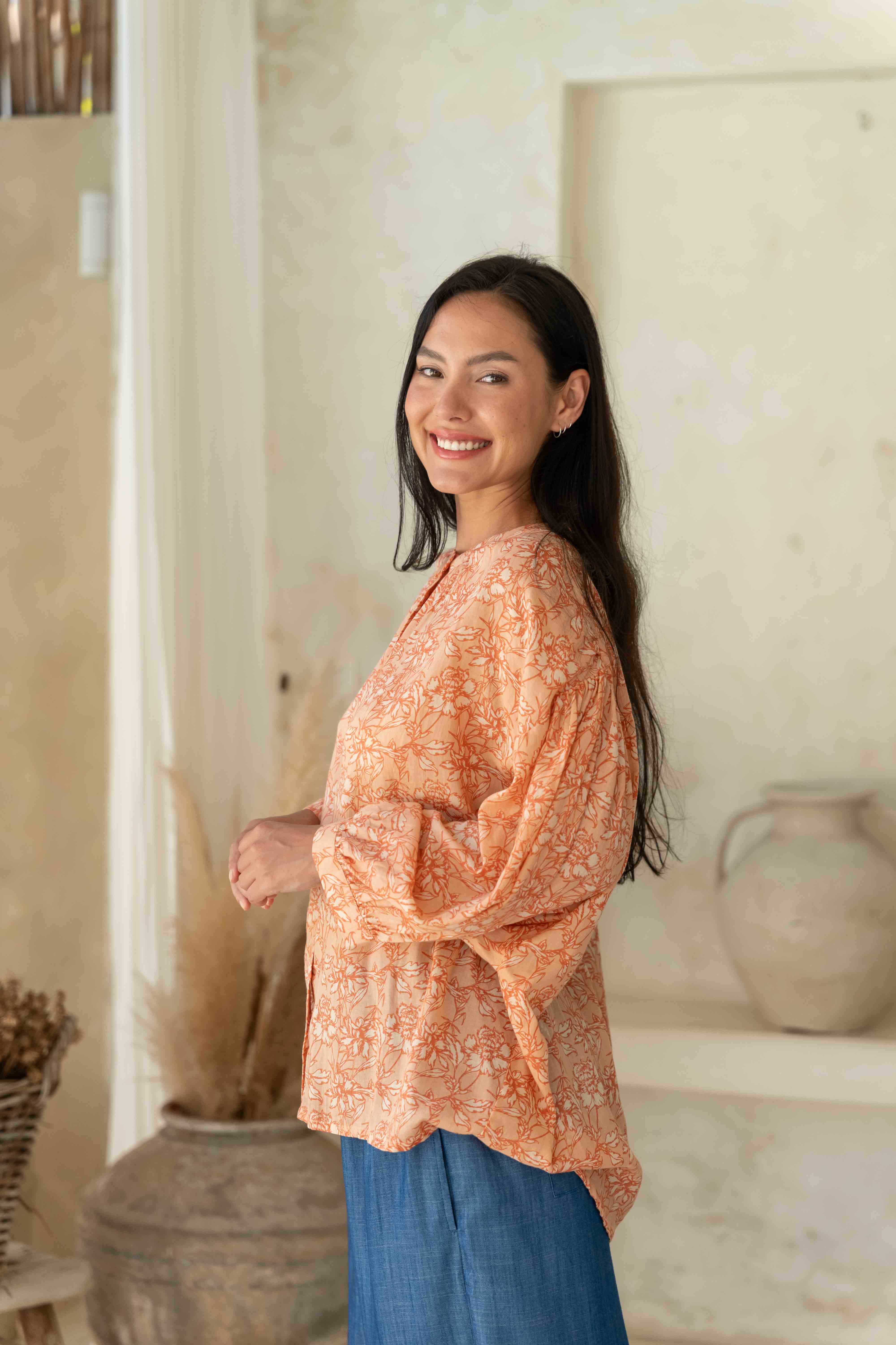 Goldie Shirt - Goldie Floral Print