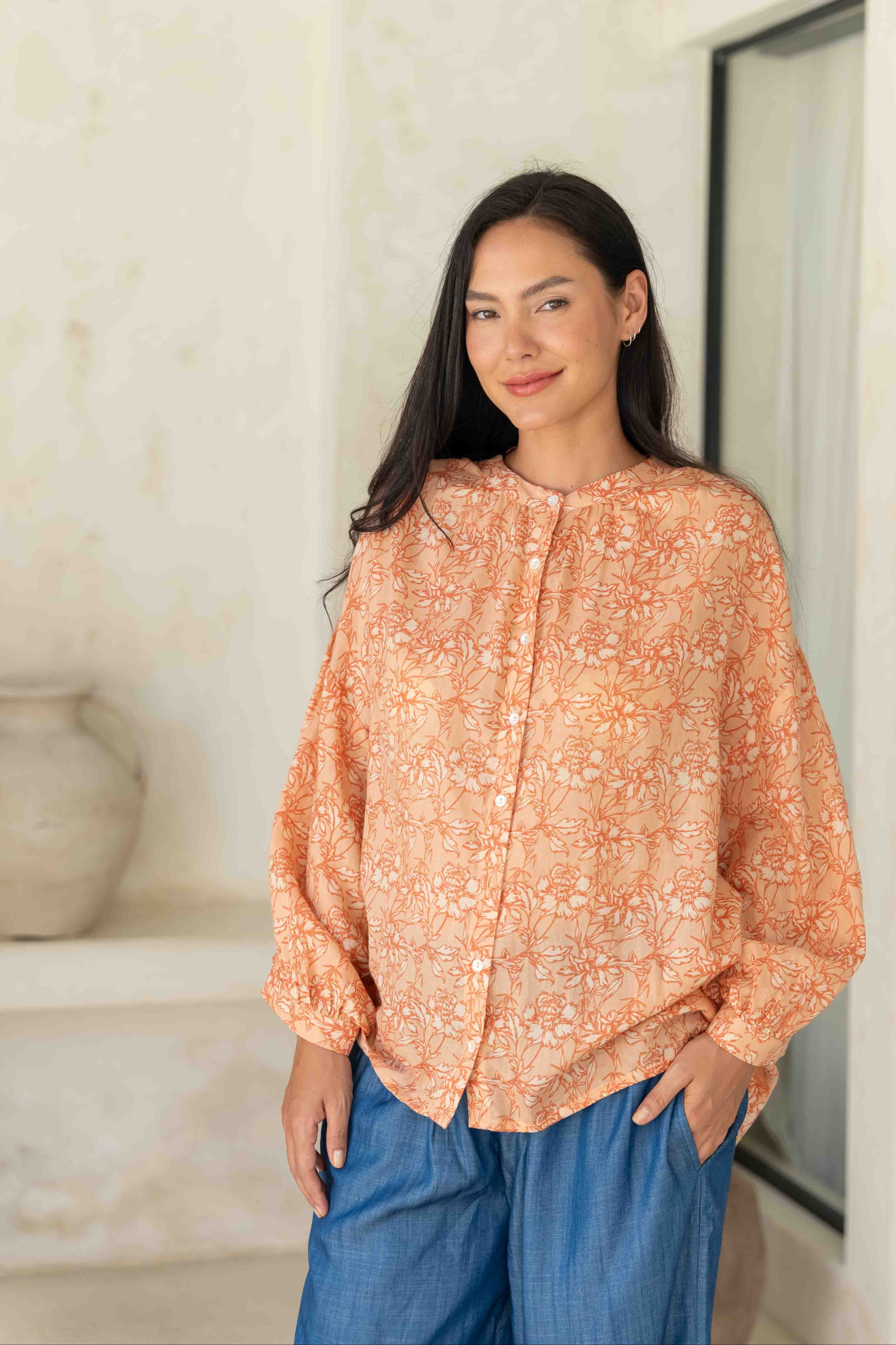 Goldie Shirt - Goldie Floral Print
