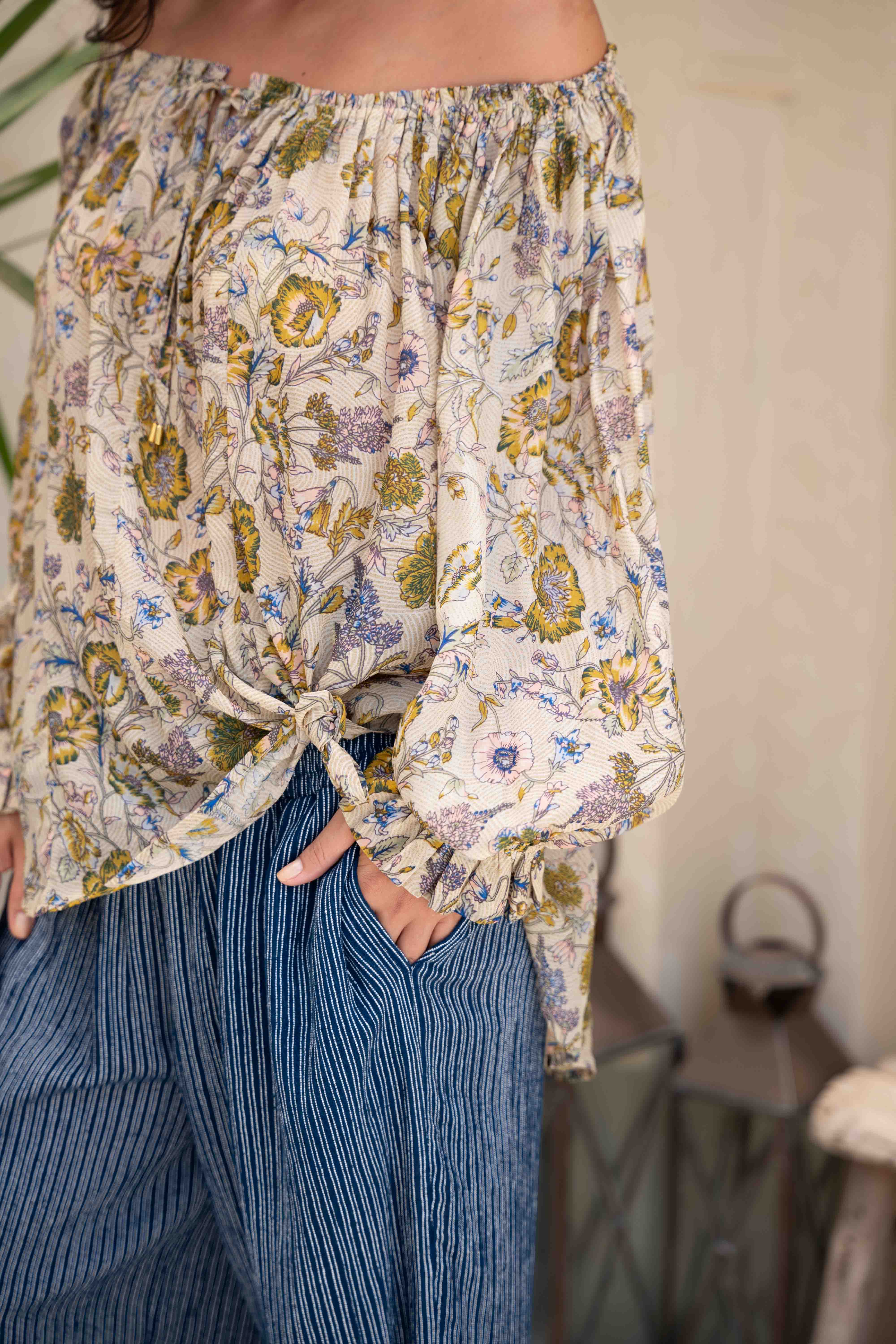 Ouvea Blouse - Meadow Floral
