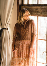 Oxford Cable Knit Vest Chocolate
