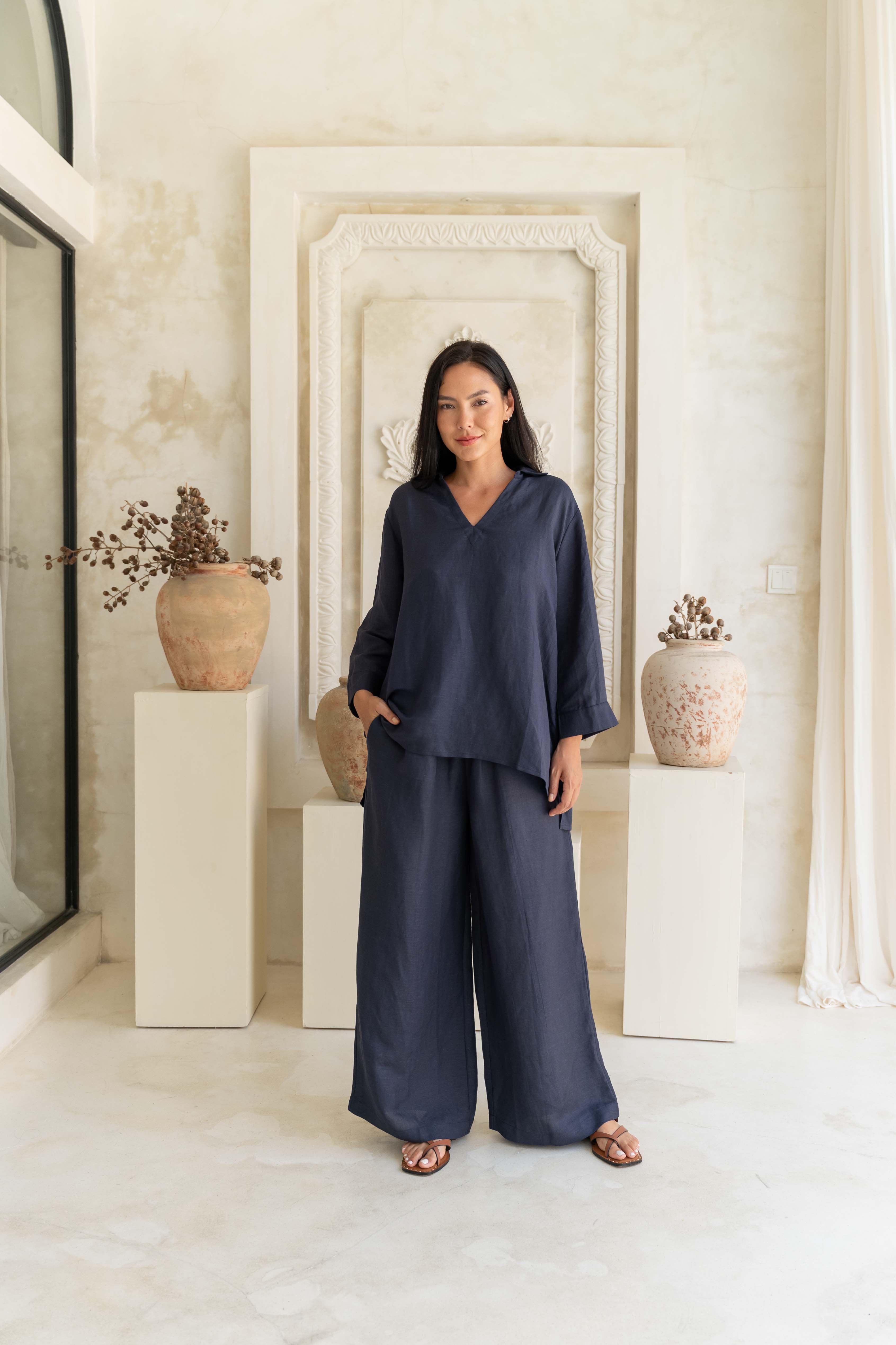 Bardot Pant - Navy