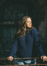 Thredbo Chunky Knit Navy