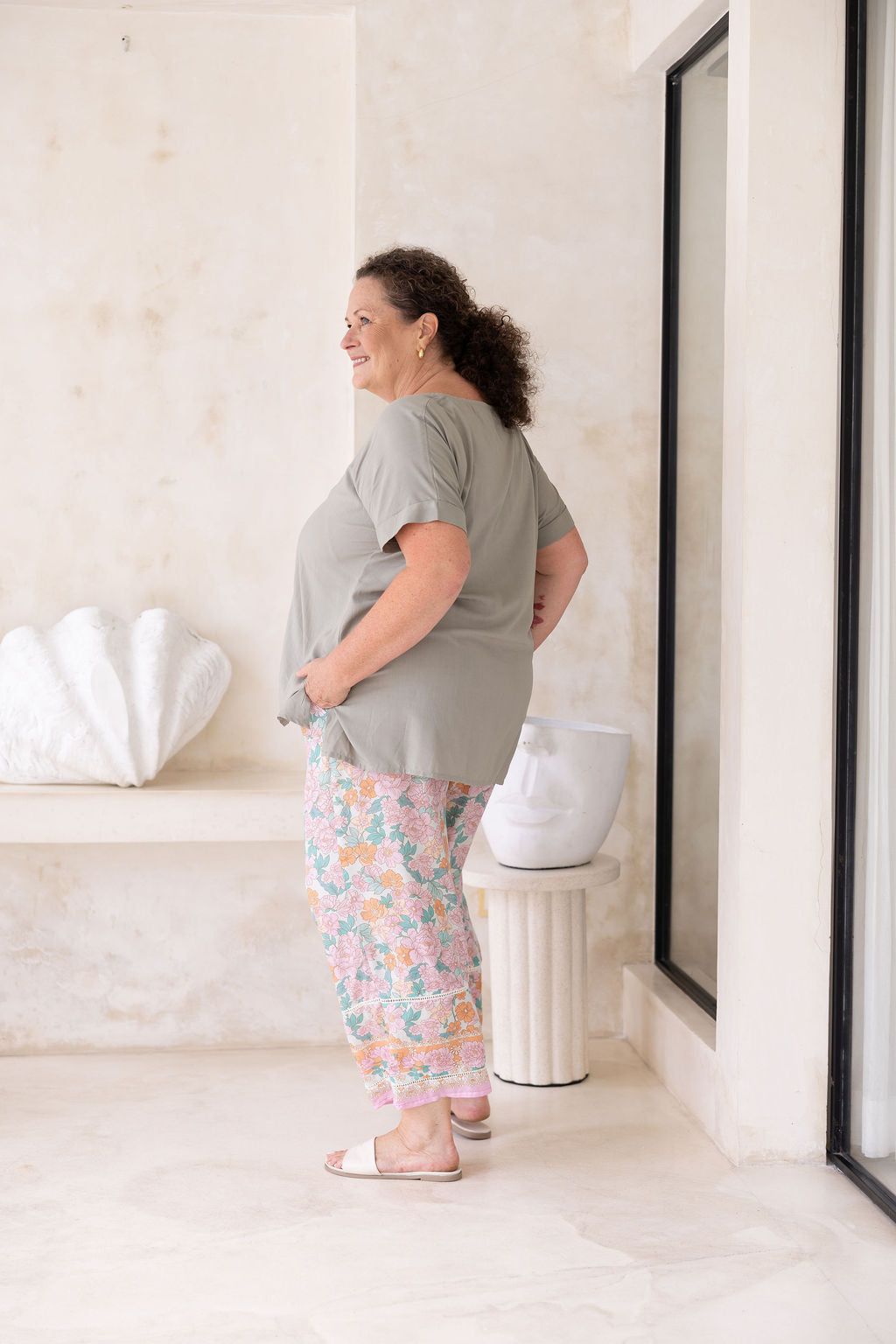 Malibu Pant - Peony Floral