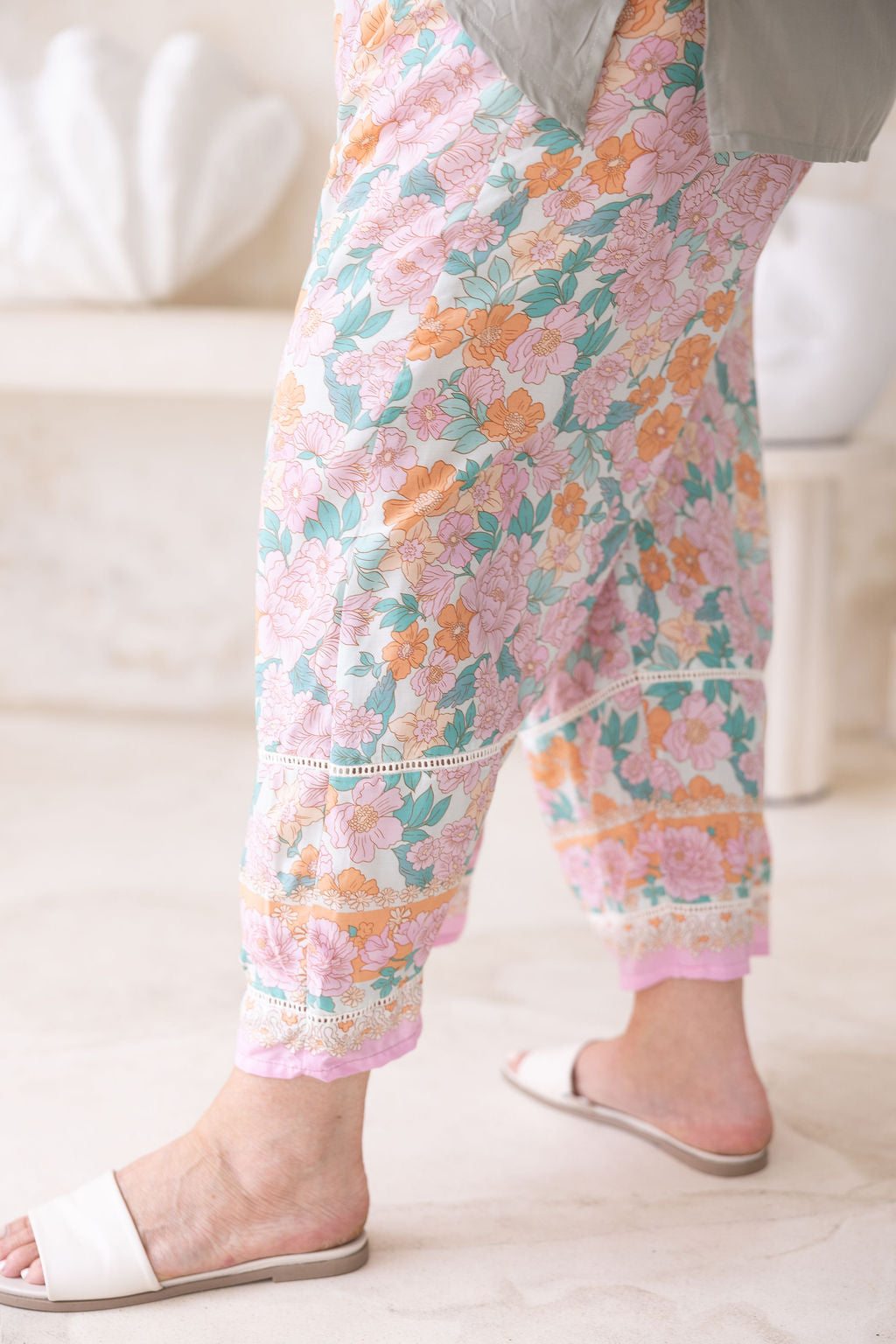 Malibu Pant - Peony Floral