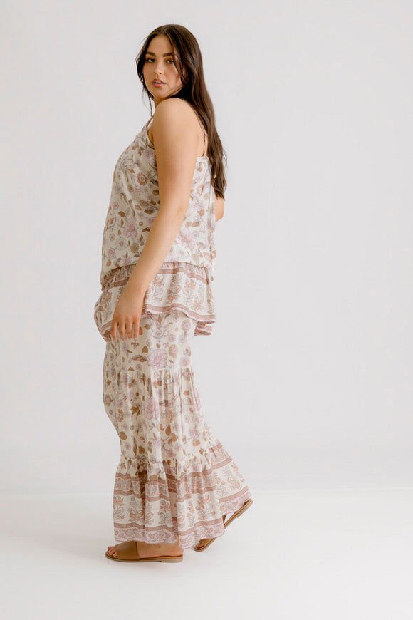 Clover Print Pant - Blush - Salt + Soda