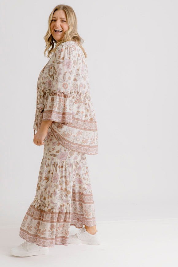 Clover Print Pant - Blush - Salt + Soda