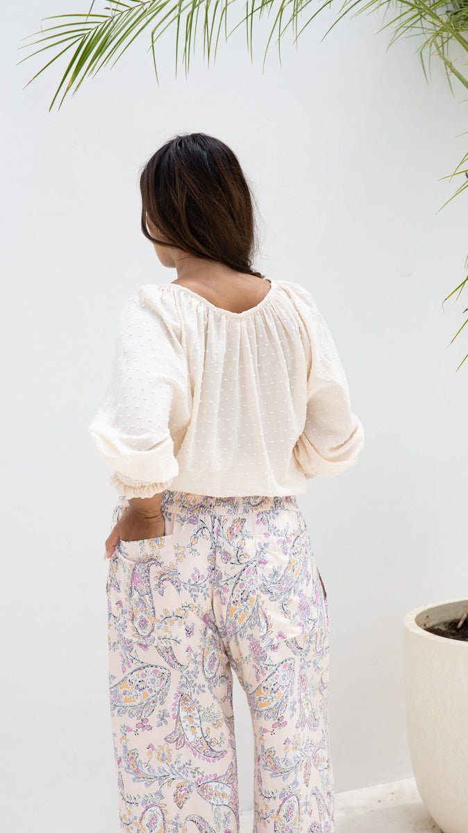 Eden Blouse - Blush Dobby - Salt + Soda