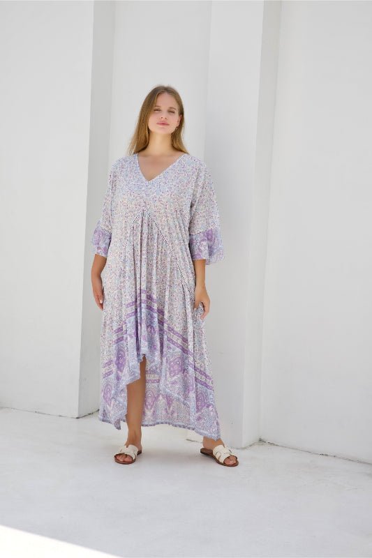 Hilo Dress - Mauve Daisy Print - Salt + Soda