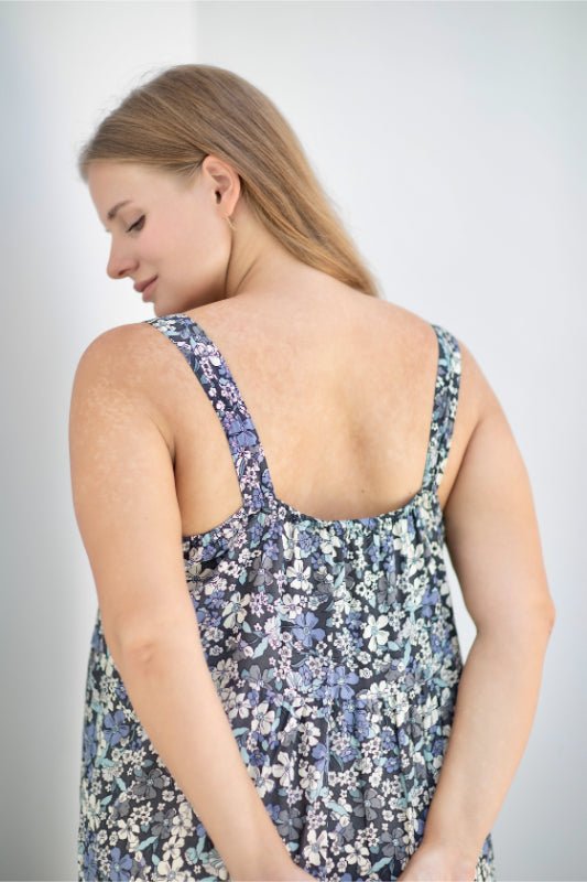 Ivy Dress - Shello Grey Print - Salt + Soda
