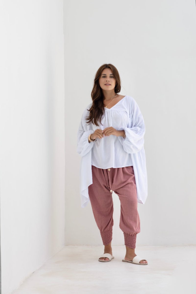 Moroccan Pant - Pink Clay - Salt + Soda