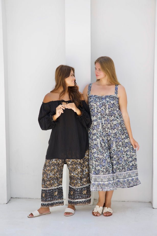 Ouvea Blouse - Black - Salt + Soda