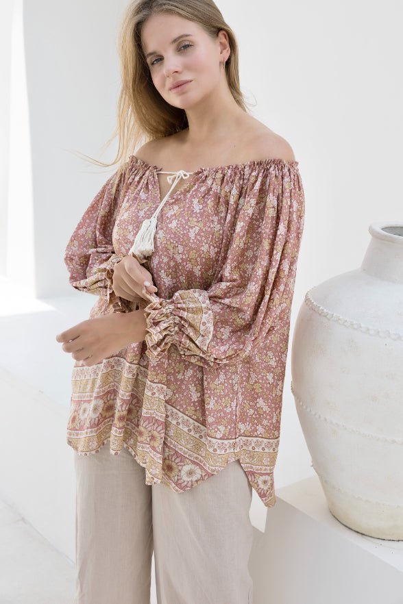 Ouvea Blouse - Gypsy Print - Salt + Soda
