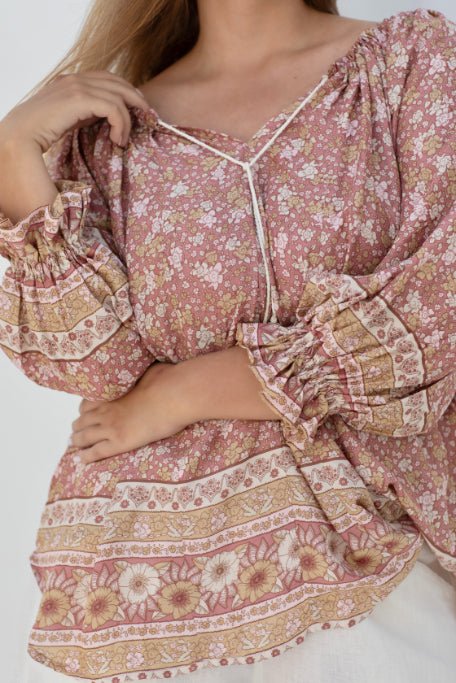 Ouvea Blouse - Gypsy Print - Salt + Soda