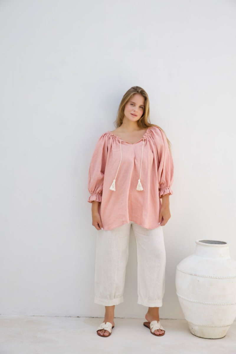Skye Pant - Coral - Salt + Soda