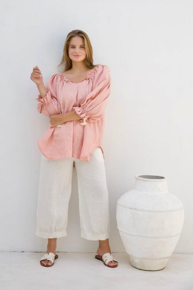 Skye Pant - Coral - Salt + Soda