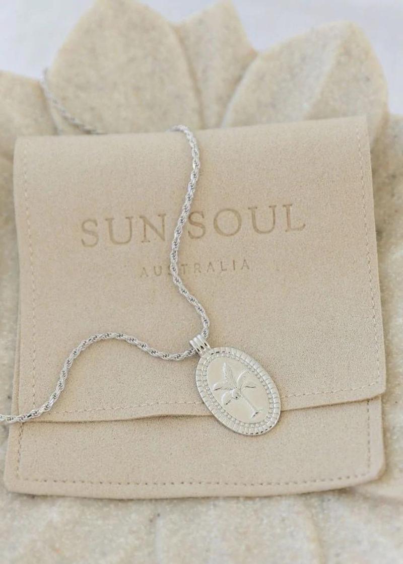 Oasis Necklace ~ Silver-Salt + Soda