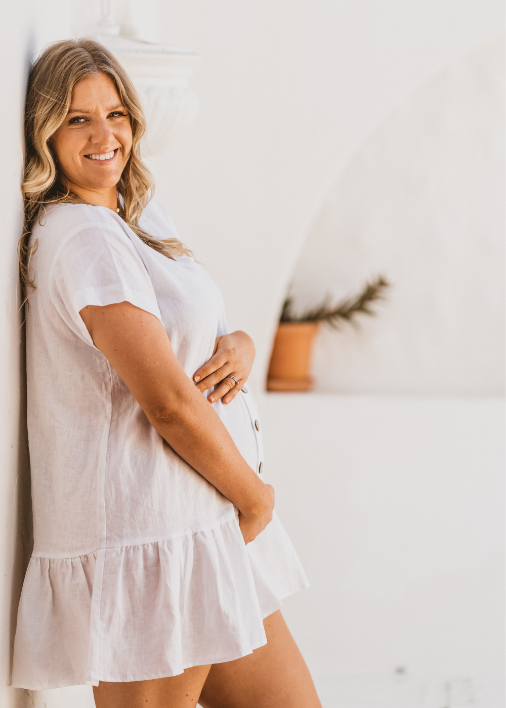 Torquay Dress White - Salt + Soda