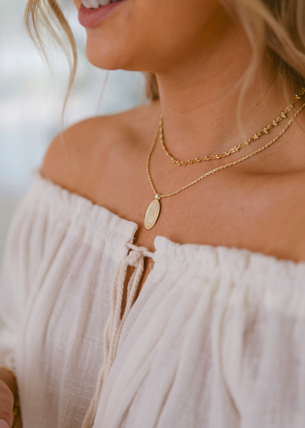 Sunrise Necklace ~ Gold - Salt + Soda